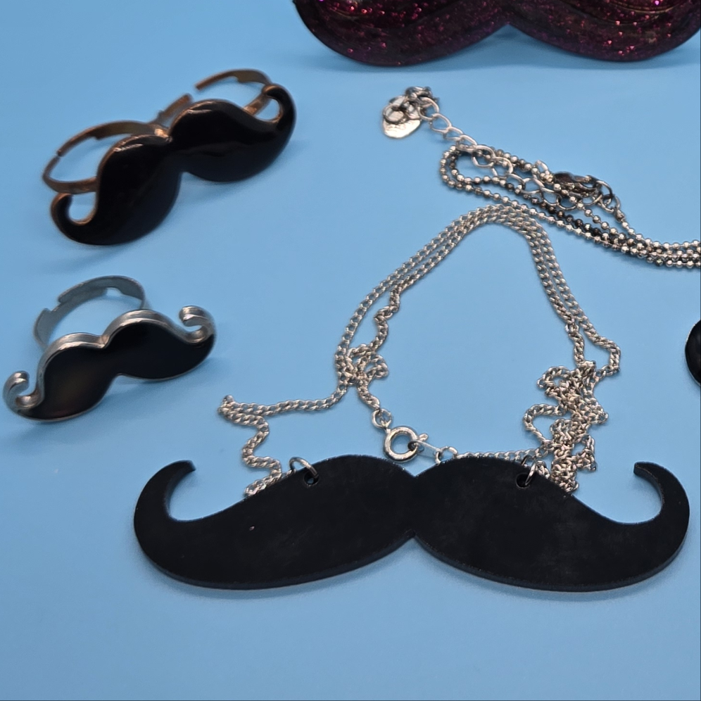"Ultimate Mustache Ride" Themed Accessories Pouch
