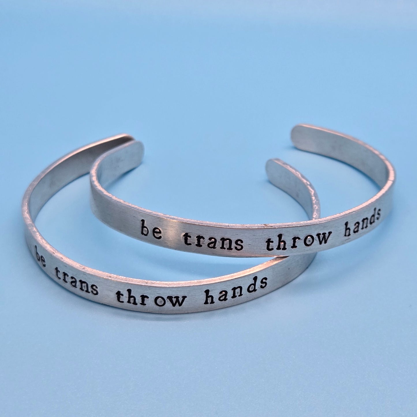 Be Trans Throw Hands Metal Bracelet