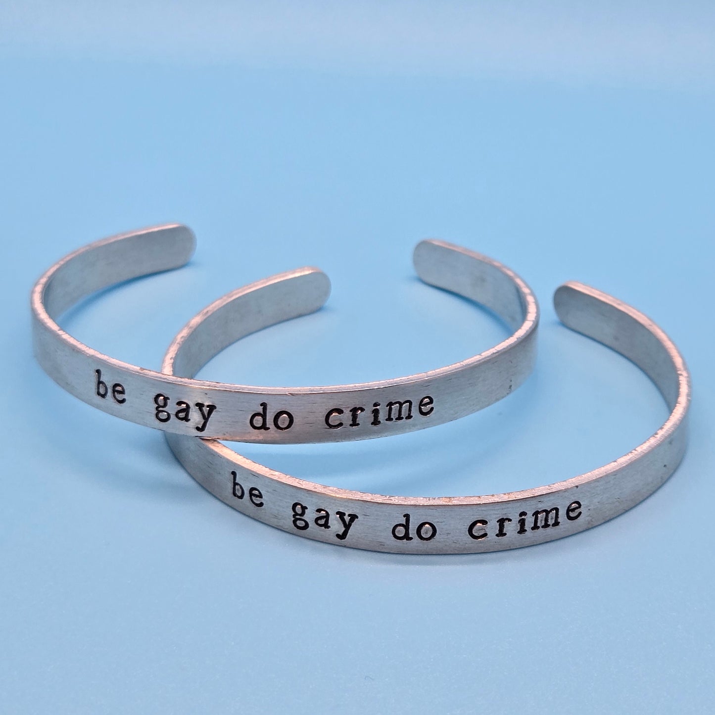 Be Gay Do Crime Metal Bracelets