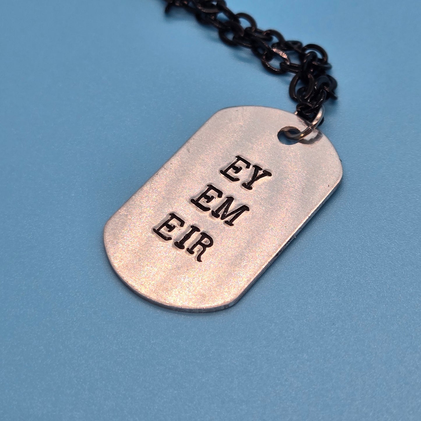 CLEARANCE Pronoun Dogtag Necklace