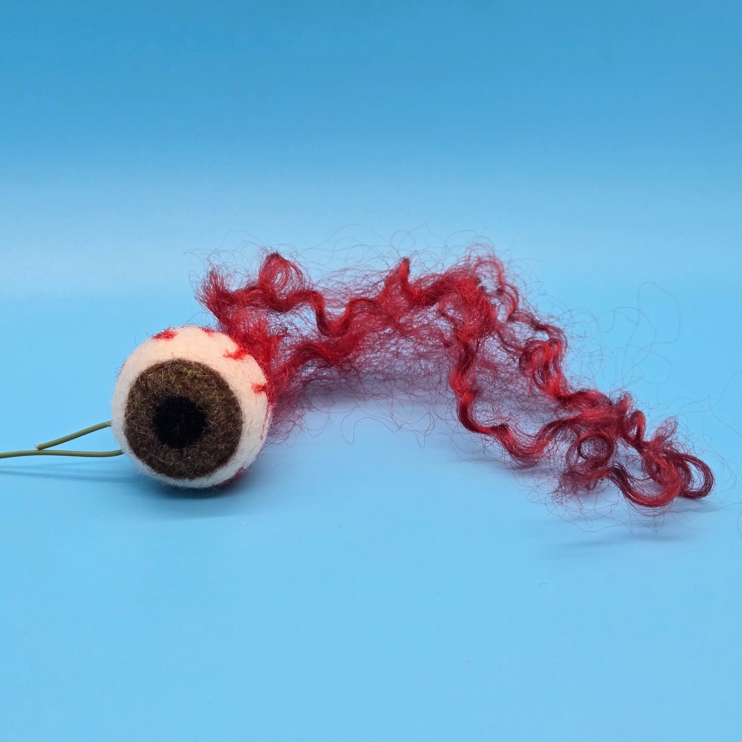 Hand-Felted Semi-Realistic Eyeball Holiday Ornament