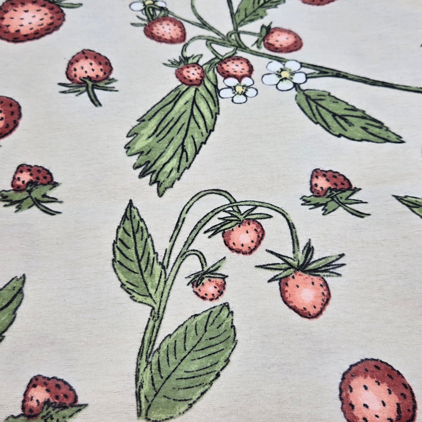 Snuggly Strawberries - Flannel Pillowcase