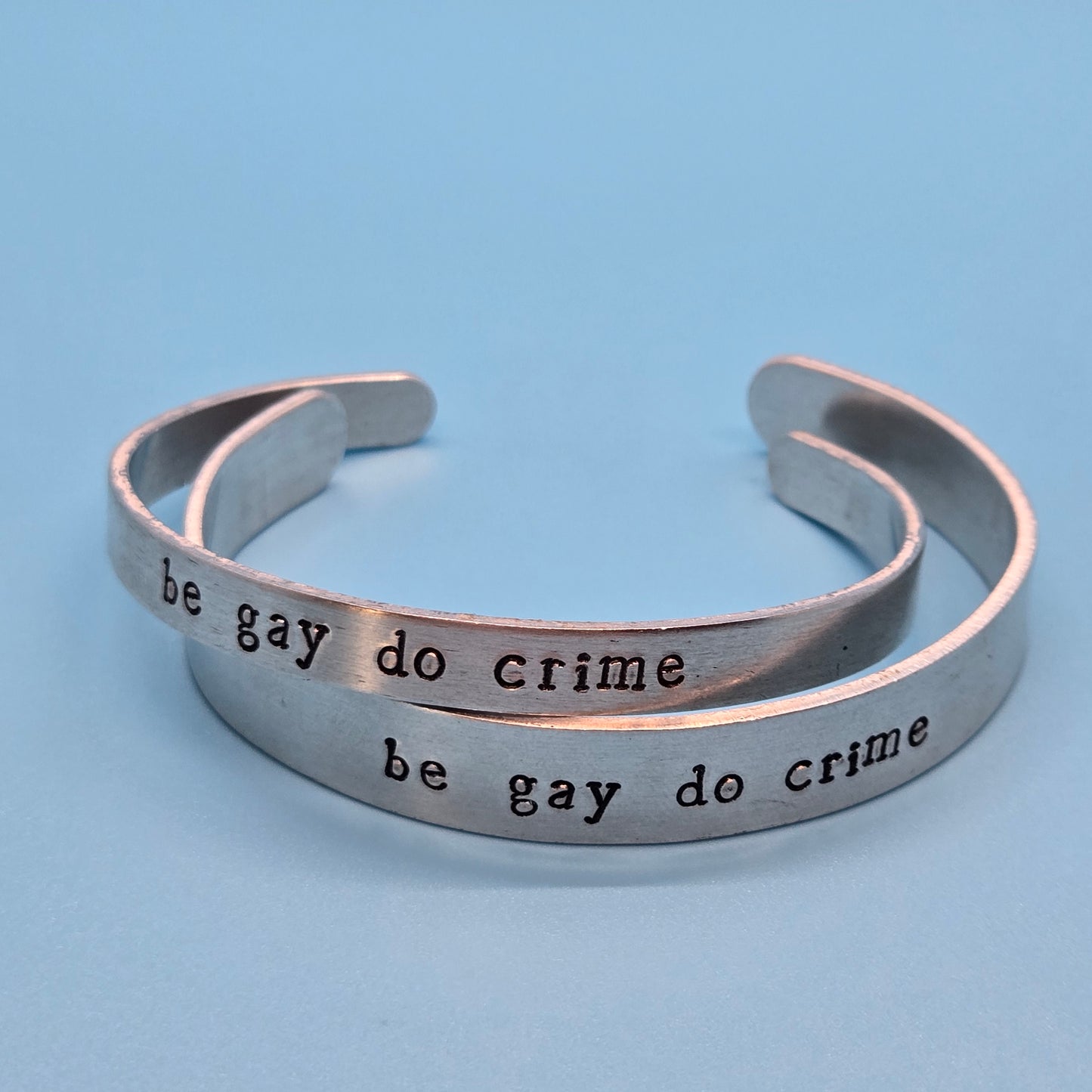 Be Gay Do Crime Metal Bracelets