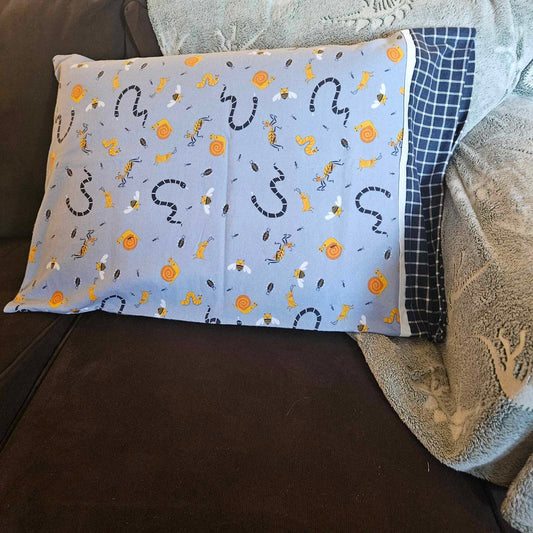 Bugs & Buddies - Flannel Pillowcase