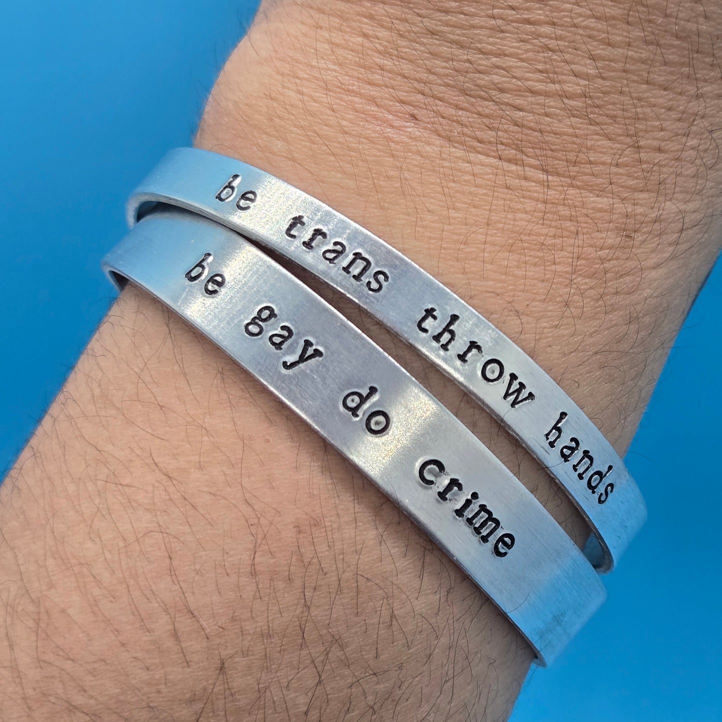 Be Gay Do Crime Metal Bracelets