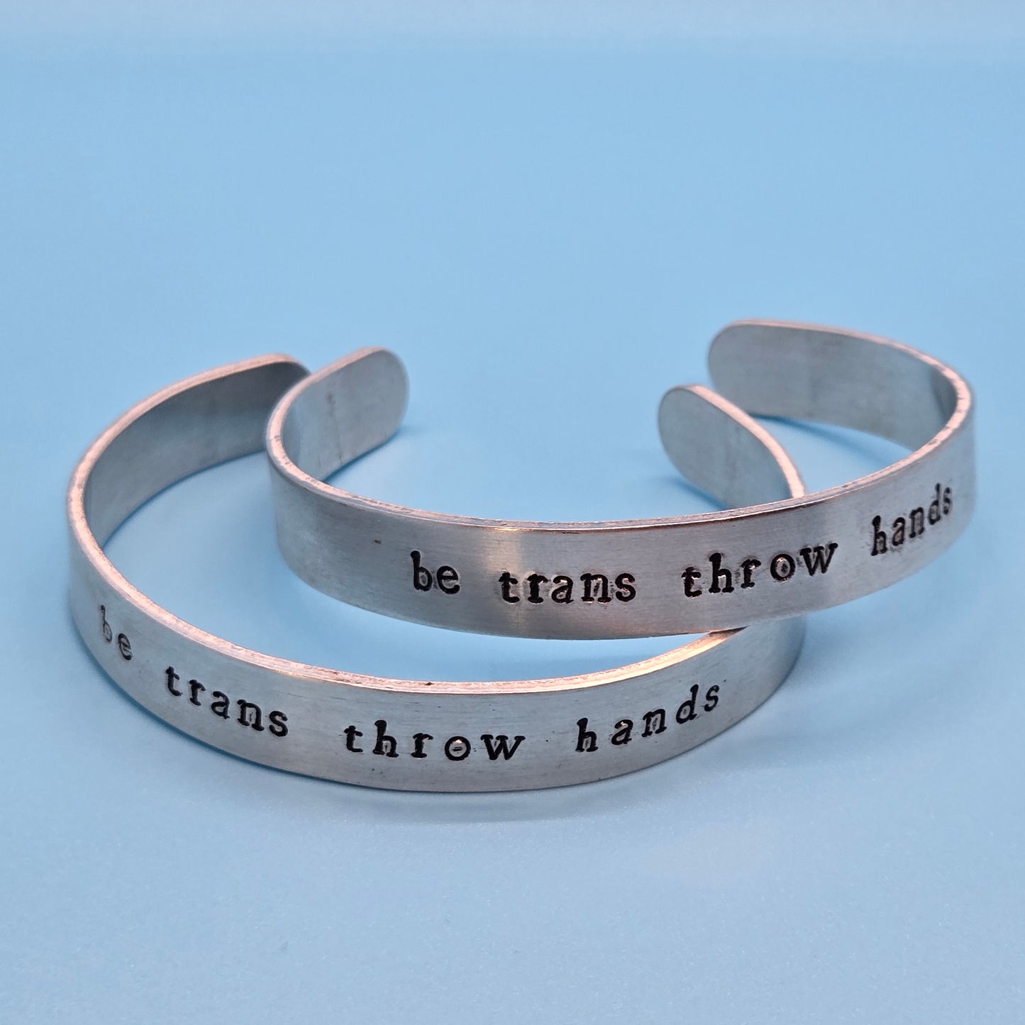 Be Trans Throw Hands Metal Bracelet