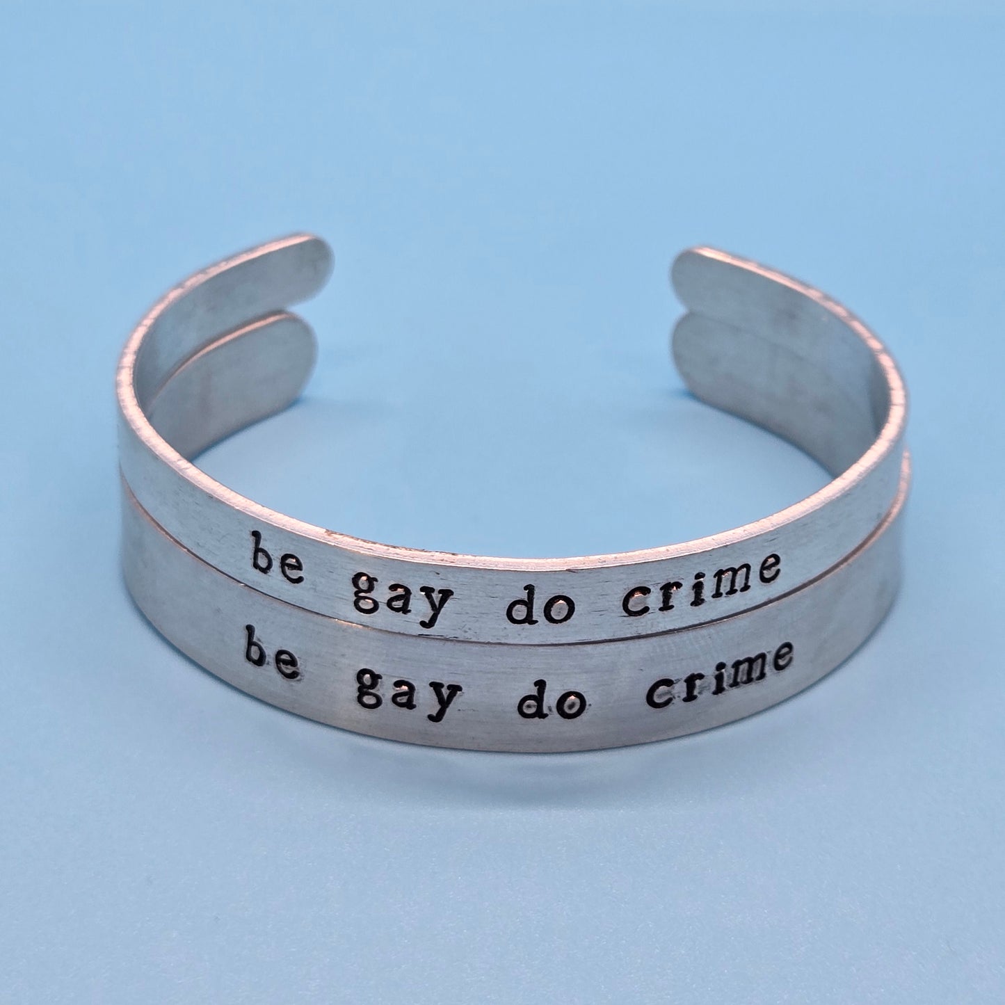 Be Gay Do Crime Metal Bracelets