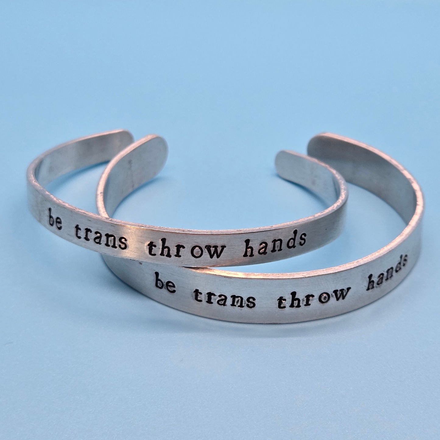 Be Trans Throw Hands Metal Bracelet