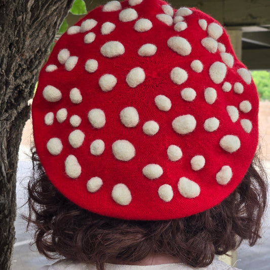 Mushroom Cap - Needle Felted Beret